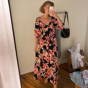 Anthropologie Blossom Maxi Floral Dress